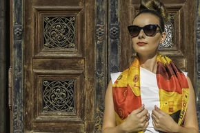 Rosalie selyemsál (180x45 cm)