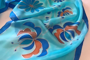 Kép 4/5 - Hungarian Harmony, Ágnes selyemsál (150x40 cm)
