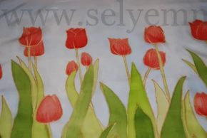Kép 2/4 - Amélie selyemkendő (55x55 cm)
