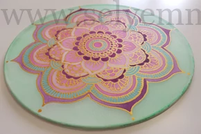 Kép 2/2 - Menta mandala (20 cm)