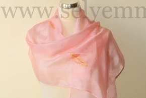 Kép 3/4 - Rose selyemsál (150x40 cm)