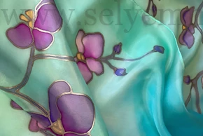 Kép 2/5 - Émilie selyemsál (150x40 cm)