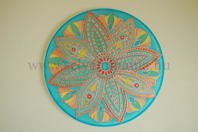 Smaragdzöld mandala (20 cm)