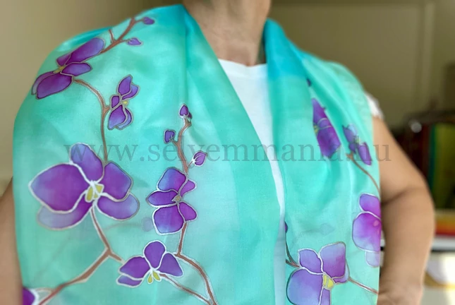 Émilie selyemsál (150x40 cm)
