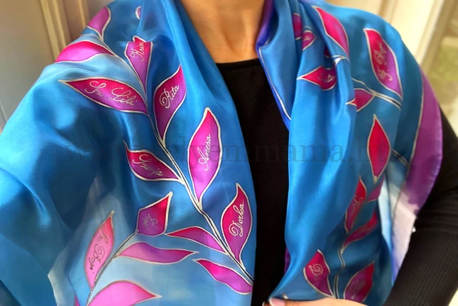 Rita selyemsál (180x45 cm)