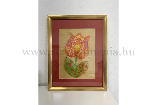 Tulipán (selyemkép)